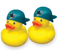 aminco San Jose Sharks NHL Team Rubber Duck Set Two Pack