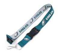 aminco Unisex's NFL Philadelphia Eagles Reversible Lanyard Identification Case, Team Color, One Size