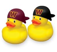 aminco Washington Commanders NFL Team Rubber Duck Set Two Pack