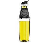 AMINNO Olive Oil Dispenser Bottle - 17 oz / 500ml with Drip-Free Spouts - Oil Pourer Dispensing Bottle for Kitchen - Measure Cooking Vegetable Oil and Vinegar (Black)