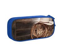 AMINNU American West Rodeo Hat Pencil Case, Multifunctional Pencil Case, Student Pencil Case, with Zipper Suitable for Schools and Offices, Unisex.