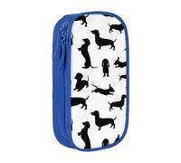 AMINNU Black Dogs Pencil Case, Multifunctional Pencil Case, Student Pencil Case, with Zipper Suitable for Schools and Offices, Unisex.
