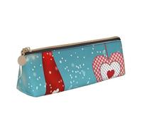 AMINNU Christmas Traditional Gnome Pencil Case, Multifunctional Pencil Case, Student Pencil Case, with Zipper Suitable for Schools and Offices, Unisex