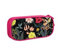 AMINNU Colorful Boho Floral Pencil Case, Multifunctional Pencil Case, Student Pencil Case, with Zipper Suitable for Schools and Offices, Unisex.