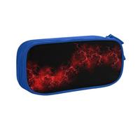 AMINNU Explosion Burst Red Black Pencil Case, Multifunctional Pencil Case, Student Pencil Case, with Zipper Suitable for Schools and Offices, Unisex.