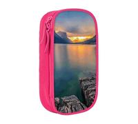 AMINNU Glacier National Park Pencil Case, Multifunctional Pencil Case, Student Pencil Case, with Zipper Suitable for Schools and Offices, Unisex.