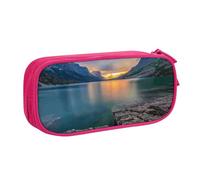 AMINNU Glacier National Park Pencil Case, Multifunctional Pencil Case, Student Pencil Case, with Zipper Suitable for Schools and Offices, Unisex.