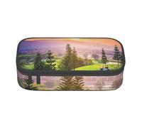 AMINNU Golf Resort Park Large Capacity Pencil Case, Multifunctional Pencil Case, Pencil Case for Teenagers, with Zipper, Suitable for Schools and Offices.