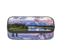AMINNU Grand Teton National Park Large Capacity Pencil Case, Multifunctional Pencil Case, Pencil Case for Teenagers, with Zipper, Suitable for Schools and Offices.