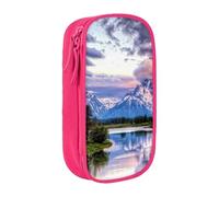 AMINNU Grand Teton National Park Pencil Case, Multifunctional Pencil Case, Student Pencil Case, with Zipper Suitable for Schools and Offices, Unisex.