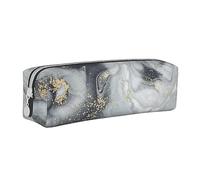 Aminnu Grey Marble Stripe Pencil Case, Durable Pencil Case, Student Pencil Case, Zipper Pencil Case. Suitable for Schools and Offices, Unisex
