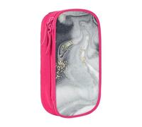 AMINNU Grey Marble Stripe Pencil Case, Multifunctional Pencil Case, Student Pencil Case, with Zipper Suitable for Schools and Offices, Unisex.