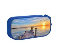 AMINNU Lake Under Sunset Pencil Case, Multifunctional Pencil Case, Student Pencil Case, with Zipper Suitable for Schools and Offices, Unisex.