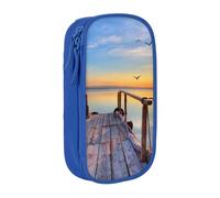 AMINNU Lake Under Sunset Pencil Case, Multifunctional Pencil Case, Student Pencil Case, with Zipper Suitable for Schools and Offices, Unisex.