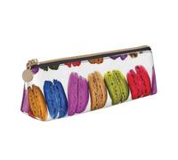 AMINNU Macaron Biscuit Flavored Pastries Pencil Case, Multifunctional Pencil Case, Student Pencil Case, with Zipper Suitable for Schools and Offices, Unisex