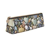 AMINNU Pretty Stones Pencil Case, Multifunctional Pencil Case, Student Pencil Case, with Zipper Suitable for Schools and Offices, Unisex