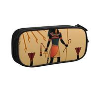 AMINNU Sun Old Egyptian Timeless Grace Pencil Case, Multifunctional Pencil Case, Student Pencil Case, with Zipper Suitable for Schools and Offices, Unisex.
