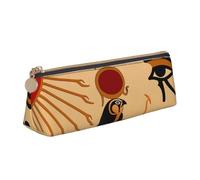 AMINNU Sun Old Egyptian Timeless Grace Pencil Case, Multifunctional Pencil Case, Student Pencil Case, with Zipper Suitable for Schools and Offices, Unisex