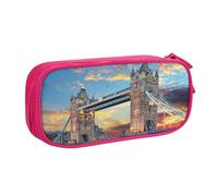 AMINNU Tower Bridge in London Pencil Case, Multifunctional Pencil Case, Student Pencil Case, with Zipper Suitable for Schools and Offices, Unisex.