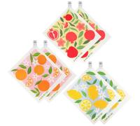 Amintiri Kitchen Swedish Dishcloths, 6 Pack Reusable Swedish Paper Towels with Clips, Towels for Kitchen, Super Absorbent Cellulose Sponge Cloths, Biodegradable, Dishwasher Safe, No Odor