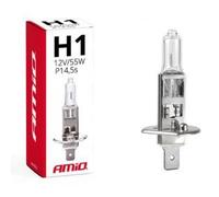 AMiO 01484 Bulb, spotlight H1 55W P14,5s Halogen FORD: FOCUS 3, FIESTA 6, MONDEO 3 Stufenheck, VAUXHALL: Insignia Mk1, INSIGNIA Mk1