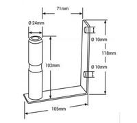 AMiO 01506 Holder, rotating beacon
