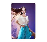 AMIOUDR Vintage Metal Tin Sign Crystal Singer Gayle Wall Decor Art Poster for Bar Living Room Home Decor Prints 8 X 12 Inches