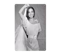 AMIOUDR Vintage Metal Tin Sign Crystal Singer Gayle Wall Decor Art Poster for Bar Living Room Home Decor Prints 8 X 12 Inches