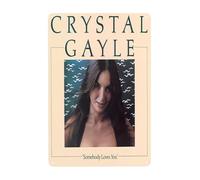 AMIOUDR Vintage Metal Tin Sign Crystal Singer Gayle Wall Decor Art Poster for Bar Living Room Home Decor Prints 8 X 12 Inches