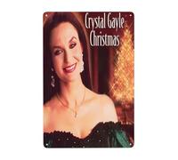 AMIOUDR Vintage Metal Tin Sign Crystal Singer Gayle Wall Decor Art Poster for Bar Living Room Home Decor Prints 8 X 12 Inches