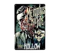 AMIOUDR Vintage Metal Tin Sign Memphis Rock May Fire Band Wall Decor Art Poster for Bar Living Room Home Decor Prints 8 X 12 Inches
