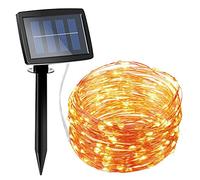 AMIR 200 LED Solar String Lights (150 LED, Warm White)