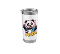 AMIR - Cute Boys Name with Adorable Panda Stainless Steel Insulated Tumbler