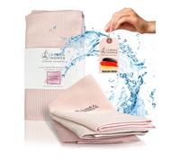 AMIRA HOMES,Premium all-purpose microfibre cleaning cloths, streak-free shine, lint-free, cleaning without cleaning agents, household, bathroom, kitchen, glasses and cutlery, polishing cloth