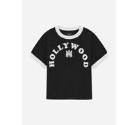 Amiri Kids Hollywood Ringer T-Shirt in Black - Black - 10 Yrs