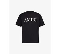 Amiri Mens Black Brand-embellished Crewneck Cotton-jersey T-shirt L