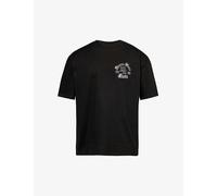 Amiri Mens Black Brand-embellished Crewneck Cotton-jersey T-shirt Xl