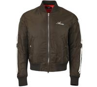Amiri Mens Bones Design Green Bomber Jacket Nylon - Size Large