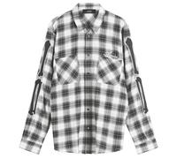 AMIRI Men's Bones Flannel Overshirt Black