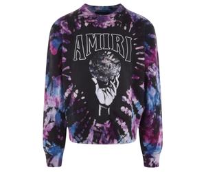 Amiri Mens Crystal Ball Tie-Dye Purple Sweatshirt Cotton - Size Large