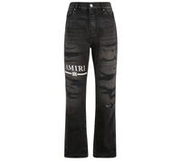 Amiri Mens MA Bar Logo Straight Fit Aged Black Denim Jeans Cotton - Size 32W/32L