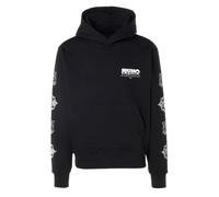 Amiri Mens Premier Logo Black Hoodie Cotton - Size Small