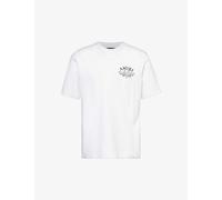 Amiri Mens White Brand-embellished Crewneck Cotton-jersey T-shirt M