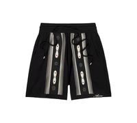 Amiri Striped Embellished Wool-blend Shorts - Black - L