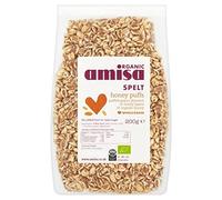 AMISA/Hildegard Organic Spelt Honey Puffs 200g (Pack of 6)