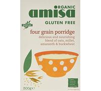 amisa Organic 4 Grain Porridge Gluten Free 300 g (Pack of 6)