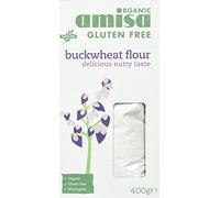 Amisa Organic Gluten-Free Buckwheat Flour 400g, Pack of 6 - Fine Milled - Ideal for Baking