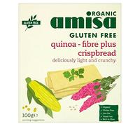 Amisa Organic Gluten Free Quinoa Fibre Plus Crispbread 100g - Pack of 2