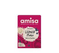 Amisa Organic Gluten-Free Quinoa Flakes, 400g - Certified Gluten Free & Suitable for Vegans - Source of Protein - Ideal for Healthy Breakfast Cereal