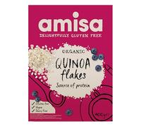 Amisa Organic Gluten-Free Quinoa Flakes, 400g - Certified Gluten Free & Suitable for Vegans - Source of Protein - Ideal for Healthy Breakfast Cereal